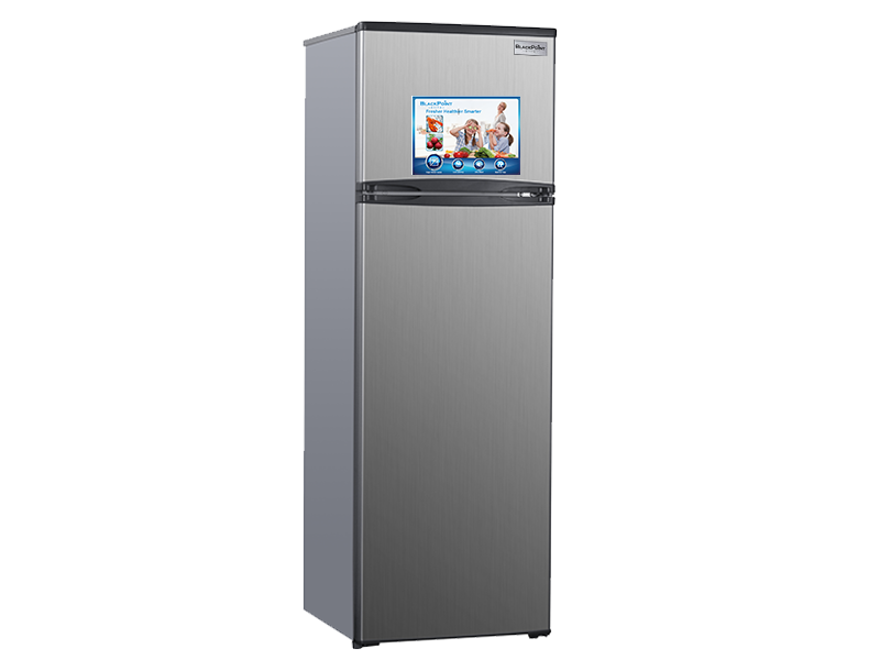 257L DEFROST REFRIGERATOR METALLIC