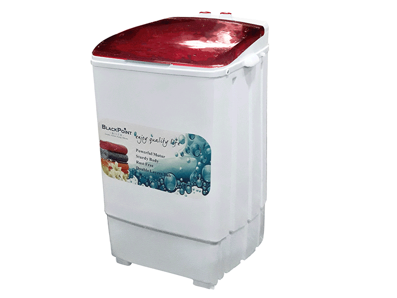 Single Tub Washer, Red and White color