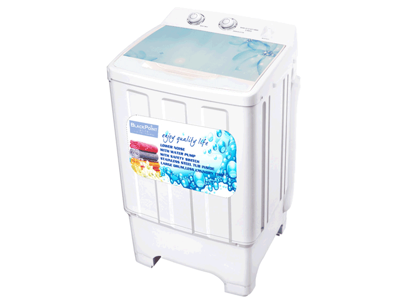 Single Tub Washer, Steel Drum, Blue Diamond,  blue and White color