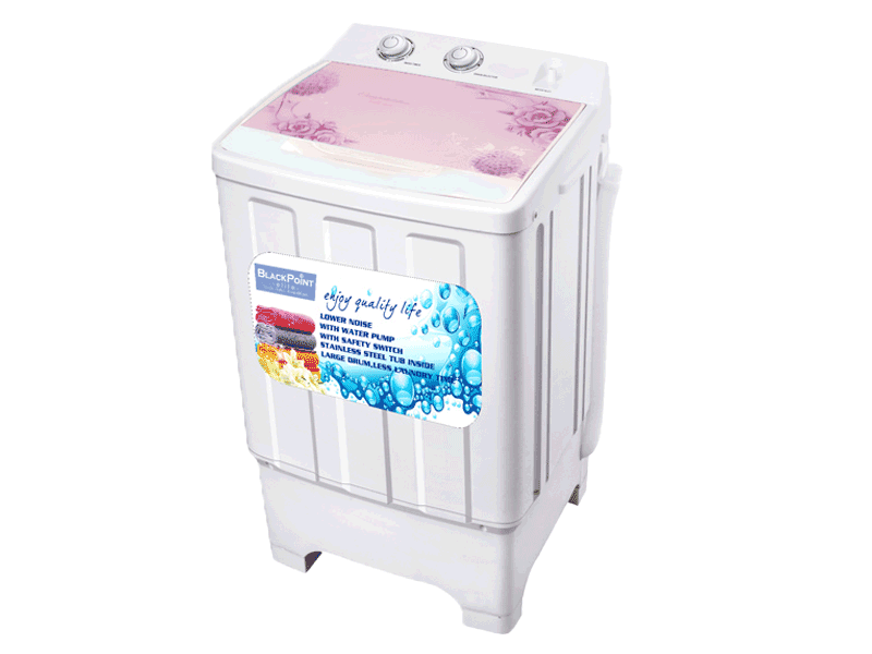 Single Tub Washer, Steel Drum, Purple Velvet,  Purple and White color